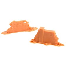 2x1:72 Ziegel Wände Harz Architektur Modell Diorama Modell Zubehör