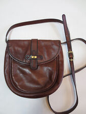 GOLDPFEIL Saddle Bag Echt-Leder kleine Umhänge-Handtasche braun vintage/13