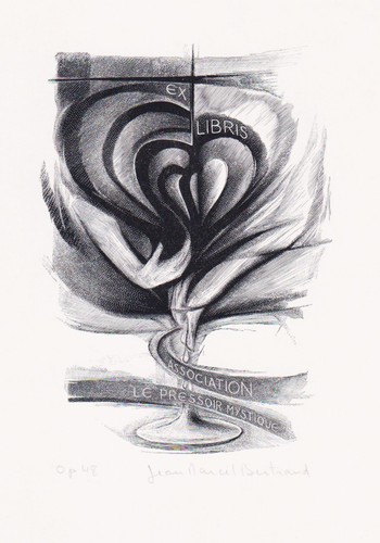 Exlibris jean marcel - exlibris, bertrand
