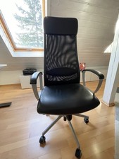 IKEA ergonomischer Drehstuhl MARKUS Schreibtischstuhl Bürostuhl schwarz TOP 
