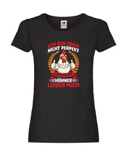 Meine Hühner lieben mich | Hühnerstall | Bauernhof Damen Shirt Schwarz