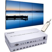 3x3 video wall controller - video,