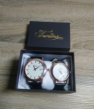 Tardima – Partneruhren-Set mit Lederarmband – Neuwertig!