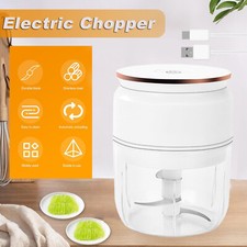 Elektrischer Knoblauchzerkleinerer Zwiebelschneider Gemüsezerkleinerer für Küche