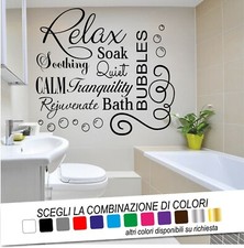 Wandtattoo Bad RELAX Bubbles