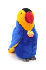 Original Steiff Plüschtier Papagei Lora Lori blau Nr. 064067 Vintage H 23 cm