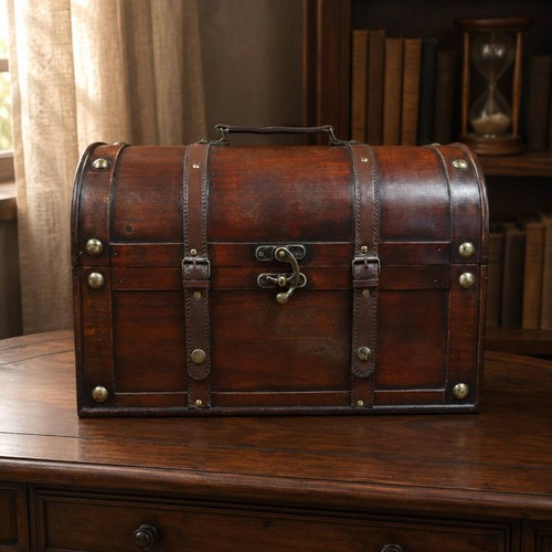 Vintage holztruhe dunkel - vintage-holztruhe,