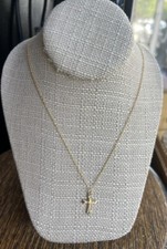 Vintage 10k Gelbgold Kreuz