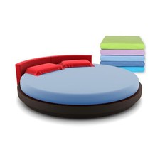 Rundes Jersey Spannbettlaken