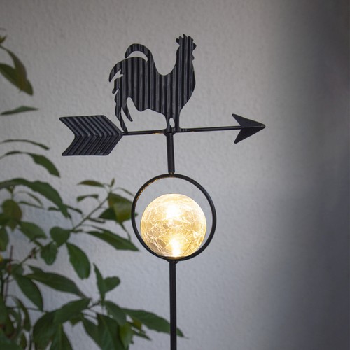 Led solarstab hahn mit - led,
