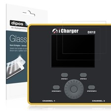 2x Schutzfolie für Junsi iCharger DX12 matt - Anti-Shock 9H Folie dipos Glass