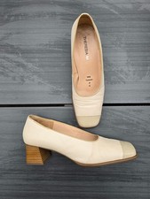 THERESIA M. Tolle Pumps Schuhe Leder Gr. 6 Creme Beige
