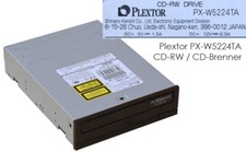 5,25" 13.33cm PLEXTOR PLEXWRITER PX-W5224TA IDE CD-RW CD LAUFWERK SCHWARZ PX-10