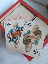 Patience Karten Spielkarten Spiel Alt Kartenspiel Kasten Pik Herz Karo Kreuz