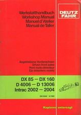 Werkstatt-Handbuch Deutz-Fahr-Schlepper  - "Allradachsen" - 06-DX-Intrac  (1980)