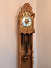 Standuhr eiche gelaugt und - standuhr, (eiche