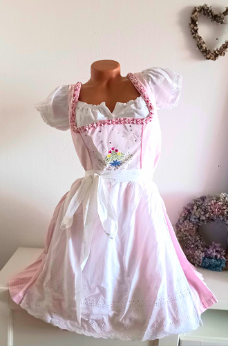 Marjo dirndl rosa - dirndl, rosa/weiß
