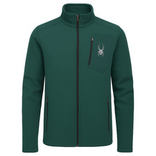 Spyder Bandit Full Zip Herren Ski Fleecejacke L 52 Cypress Green Grün neu hochw.