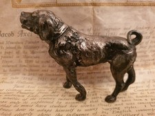 Antik metall hund biedermeier - metall,