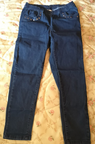 Jeans mit gummizug bund - jeans,
