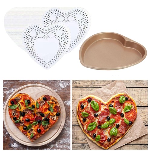 Herzförmige pizzapfanne - herzförmige,
