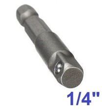 Akku Schrauber Bit Adapter 1/4" auf 1/4" Nuss Aufnahme