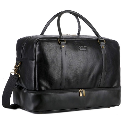 Groß faux leder reisetasche - groß,