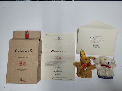 Steiff eierwärmer set hase - steiff, eierwärmer-set