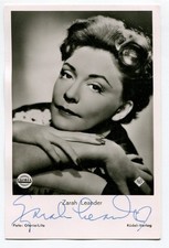 ZARAH LEANDER - orig. Autogramm - Rüdel - Autograph, signed, signiert