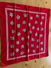 Trachtentuch rot mit Edelweiss