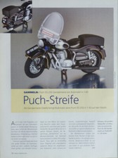 Motorrad Puch SG 250 Gendarmerie in 1-43 von Bubmobil..ein Modellbericht #1106ff