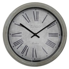 Wanduhr WESTMINSTER grau mit
