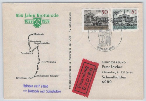 Ddr eilboten schmuckbrief 950 - ddr, eilboten-schmuckbrief