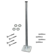 Standfuss 1 m Mast Mastfuß Stahl Halterung Sat Boden Halter Ständer Flachdach