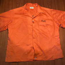 Bowling-Shirt, orange, bestickt, ca. 60-70er-Jahre, USA