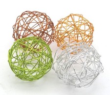 4 Stück Drahtbälle