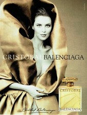 Werbung Advertising 129 1999 Damen Parfum Cristobal Balenciaga