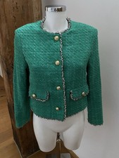 H&M Kurz Blazer Jacke Struktur