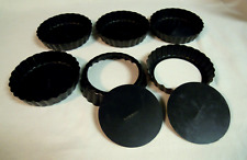 6x Fackelmann FMprofessional Quiche Ø 11cm Tortlett Backform antihaft Tarte Form