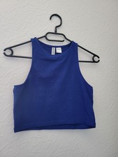 Crop Top Blau Gr S H&M