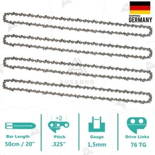 4 x Sägekette 50cm 20" Zoll
