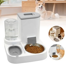 Pet Automatischer Futterspender für Katzen/Hunde Futterautomat und Wasserspender