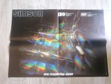 Simson S 50 Poster Prospekt Werbung Reklame IFA Orginal DDR EXPORT