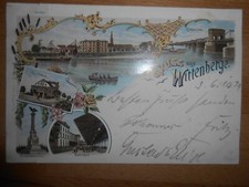 Litho Wittenberge Bahnhof b  Wittstock Pritzwalk Wilsnack  Karstädt Perleberg