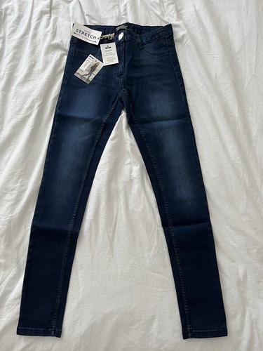 Dunkelblaue stretch jeggings - stretch,