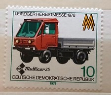 Briefmarke Leipziger Messe 1978 - IFA Multicar 25 - DDR postfrisch