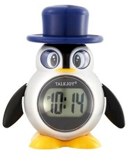 Sprechende Kinderuhr Uhr Zeitansage Sprachfunktion Pinguin Wecker Kinderwecker