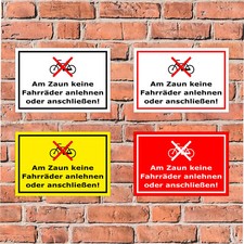 Schild Am Zaun keine