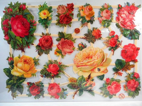 Glanzbilder rose blume blumen - blume,