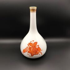 Porzellan Vase Herend Ungarn Modell Apponyi Orange 14 cm wie neu!
